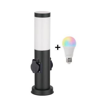BRILAGI - LED RGBW kültéri lámpa, 2 foglalattal, 1xE27/12W/230V, 40 cm, IP44, fekete BG3944+AI0819 kép