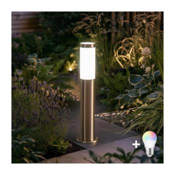BRILAGI-LED RGBW kültéri lámpa ELIA 1xE27/6,5W/230V 2700-6500K IP44 50 cm króm BG5747+AI0818 kép