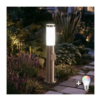 BRILAGI-LED RGBW kültéri lámpa ELIA foglalattal 1xE27/6,5W/230V 2700-6500K IP44 50cm króm BG5749+AI0818 kép