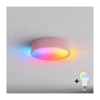 BRILAGI - LED RGBW mennyezeti lámpa CLARE 1xE27/12W/230V átm. 20 cm rózsaszín BG5227+AI0579 kép