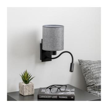 BRILAGI - LED Rugalmas fali lámpa NUBILA 1xE27/25W/230V + LED/3W fekete/szürke BRI121 kép