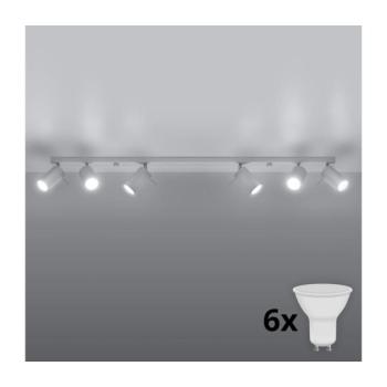 BRILAGI - LED Spotlámpa ASMUS 6xGU10/7W/230V fehér BR.0333