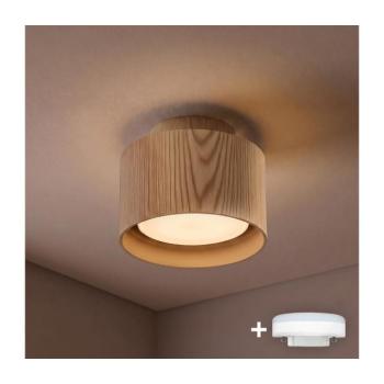 BRILAGI - LED spotlámpa BACKLIT 1xGX53/15W/230V+LED/3W átm. 10 cm tölgy dekor WO-E14-G01-WOOD-OEM kép