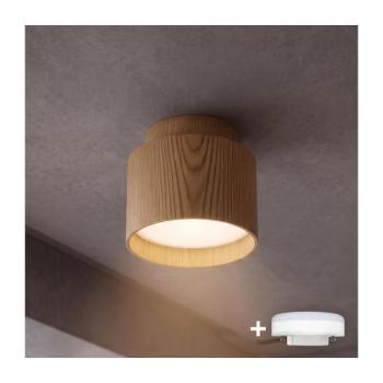 BRILAGI - LED spotlámpa BACKLIT 1xGX53/15W/230V+LED/3W Ø 8 cm tölgy dekor WO-E14-G04-WOOD-OEM kép