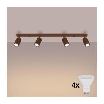 BRILAGI - LED spotlámpa CRESTO 4xGU10/10W/230V barna BR.1963 kép