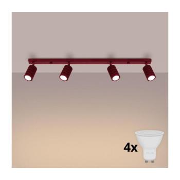 BRILAGI - LED spotlámpa CRESTO 4xGU10/10W/230V bordó BR.1924 kép
