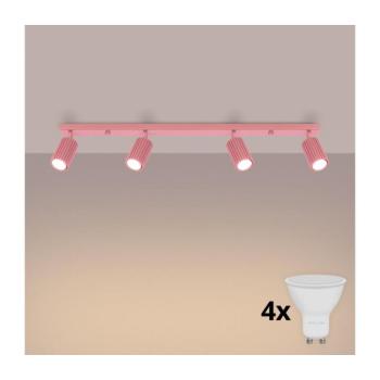 BRILAGI - LED spotlámpa CRESTO 4xGU10/10W/230V rózsaszín BR.1937 kép