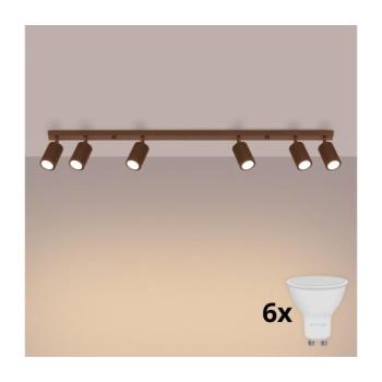 BRILAGI - LED spotlámpa CRESTO 6xGU10/10W/230V barna BR.1964 kép