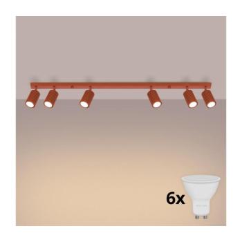 BRILAGI - LED spotlámpa CRESTO 6xGU10/10W/230V narancssárga BR.1642 kép