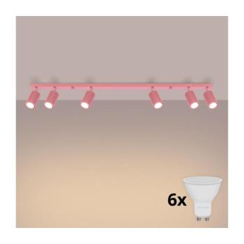 BRILAGI - LED spotlámpa CRESTO 6xGU10/10W/230V rózsaszín BR.1938 kép