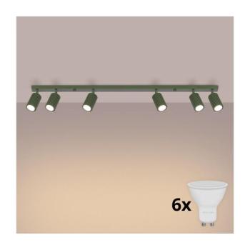 BRILAGI - LED spotlámpa CRESTO 6xGU10/10W/230V zöld BR.1623 kép