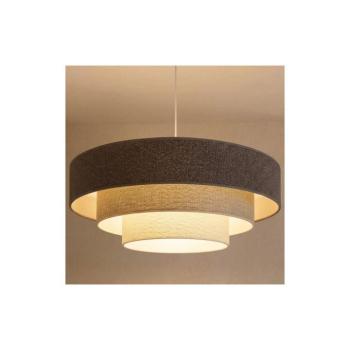 BRILAGI - LUNETA kábellel függesztett függőlámpa 3xE27/60W/230V átmérő 80 cm szürke/krémszínű/fehér 8590828052357