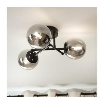 BRILAGI - MALIVA felületre szerelhető csillár 3xE14/15W/230V fekete/füstszínű LM-3.220/CZARNY/GREY