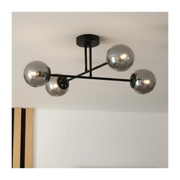 BRILAGI - MALIVA felületre szerelhető csillár 4xE14/15W/230V fekete/füstszínű LM-4.220/CZARNY/GREY kép