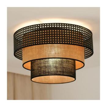 BRILAGI - Mennyezeti lámpa DAKOTA LUNETA 1xE27/15W/230V, 45 cm, fekete/rattan 607841 kép