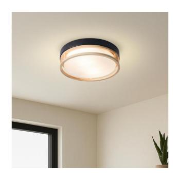 BRILAGI - Mennyezeti lámpa ORINO 2xE27/40W/230V átm. 27 cm fekete/tölgy BRI868 kép