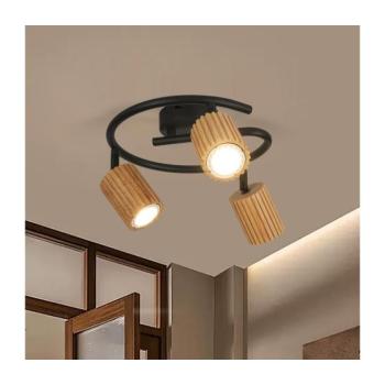 BRILAGI - MODERN WOOD spotlámpa 3xGU10/8W/230V fa/fekete BRI375 kép