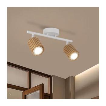BRILAGI - MODERN WOOD spotlámpatest 2xGU10/8W/230V fa/fehér BRI381 kép