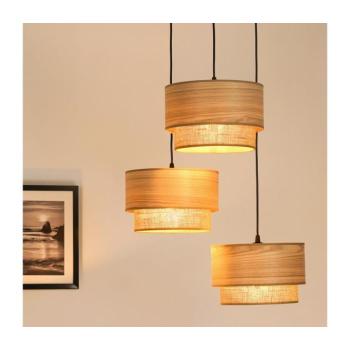 BRILAGI - Montana Boho 3xE27/15W/230V barna/fekete függeszték 608442 kép