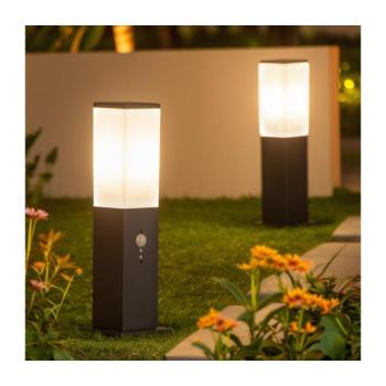 BRILAGI - NOVA kültéri lámpa érzékelővel 1xE27/15W/230V 40 cm IP44 antracit FG-KH446PSH-40-SEN-ANT kép