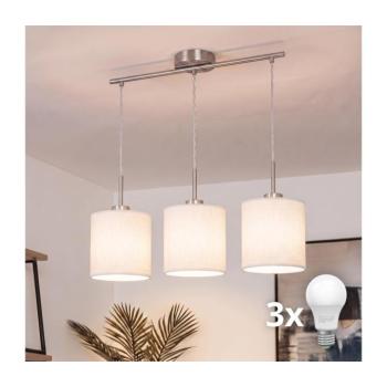 BRILAGI - NUBILA LED csillár zsinóron 3xE27/60W/230V fehér EG32521+3xBG1586 kép
