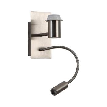 BRILAGI - NUBILA LED flexibilis fali lámpa 1xE27/25W+LED/3W matt króm BRI123 kép