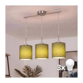 BRILAGI - NUBILA LED kábeles csillár 3xE27/60W/230V zöld EG32521+3xBG1576 kép