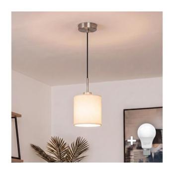 BRILAGI - NUBILA LED kábeles függeszték 1xE27/60W/230V, átm. 14 cm, fekete/krém EG32517+BG1585 kép