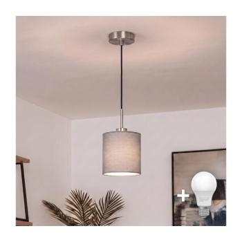 BRILAGI - NUBILA LED kábeles függeszték 1xE27/60W/230V Ø 14 cm fekete/világosszürke EG32517+BG2454 kép