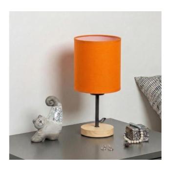 BRILAGI - NUBILA WOOD asztali lámpa 1xE27/25W/230V tölgy/fekete/narancssárga BG1567+BG2453 kép