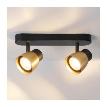 BRILAGI - NUGGET irányítható spotlámpa 2xGU10/30W/230V fekete/arany WO-OEM-25CF-D02-BG kép