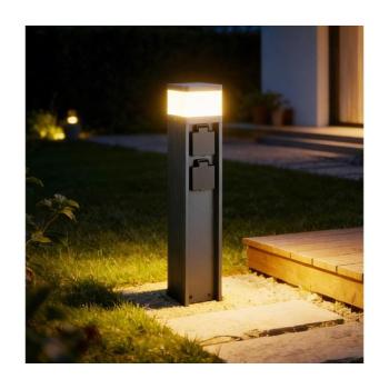 BRILAGI - PILLAR kültéri lámpa 2 db SCHUKO aljzattal, 1xG9/11W/230V, IP44, antracit BRI812 kép