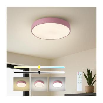 BRILAGI - POOL dimmelhető LED mennyezeti lámpa, 36W, 230V, 3000-6000K, 30 cm, rózsaszín + távirányító BRI683 kép