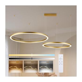 BRILAGI - PORTOFINO LED fényerőszabályozható csillár kábellel LED/98W/230V arany + távirányító BRI518 kép