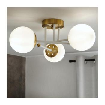 BRILAGI - Ráépített csillár MALIVA 3xE14/15W/230V arany/fehér LM-3.220/BIAŁY/ZŁOTY kép
