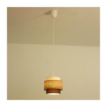 BRILAGI - RESNA kábeles függőlámpa 1xE27/60W/230V, átmérő 20 cm, bézs/fekete H0443 kép