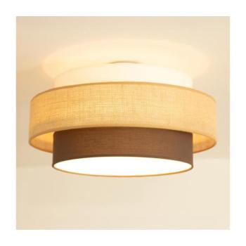 BRILAGI - RESNA mennyezeti lámpa 1xE27/60W/230V átm. 40 cm bézs/fekete H0441 kép