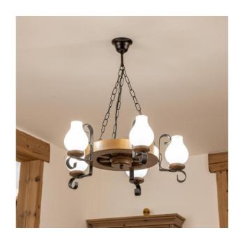 BRILAGI - ROATA láncos csillár 5xE14/40W/230V átm. 50 cm bükk/dió EX-01058 kép