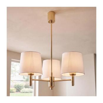 BRILAGI - Rudas csillár MONTE 3xE27/60W/230V krémszínű/arany 8590828053293 kép
