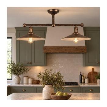 BRILAGI - Rúdfüggeszték FORGE 2xE27/60W/230V réz/patina BRSA6869-2C kép