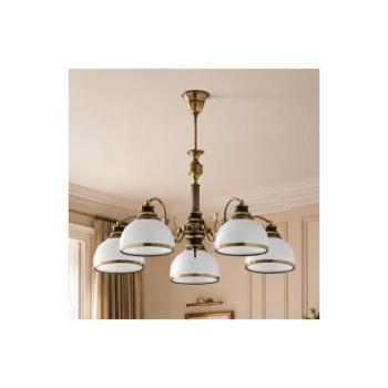 BRILAGI - Rúdon függő csillár TAURUS 5xE27/15W/230V átmérő 70 cm bronz 2160