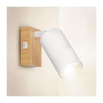 BRILAGI - SELE fali spotlámpa 1xGU10/30W/230V, fehér/tölgy dekor WO-SELEWL-WH-WD02-OEM kép