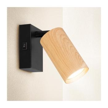 BRILAGI - SELE fali spotlámpa 1xGU10/30W/230V fekete/tölgy dekor WO-Z0-A-OEM kép