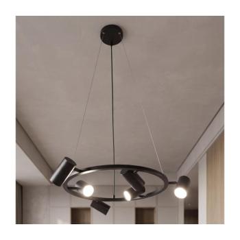 BRILAGI - SELE kábellel függesztett csillár 6xGU10/30W/230V fekete WO-SELEP-B02-BLK-OEM kép
