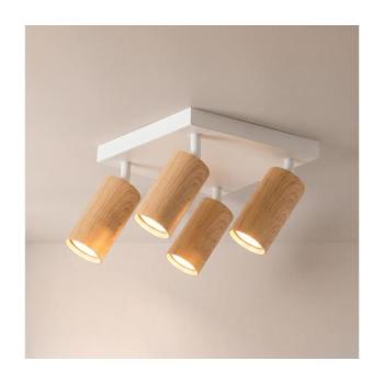 BRILAGI - SELE SQUARE spotlámpa 4xGU10/30W/230V fehér/tölgy dekor WO-SELESQ-05-WHT-OEM kép
