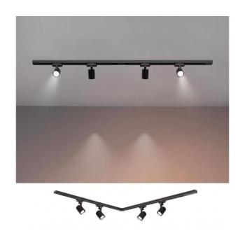BRILAGI - Sínrendszeres spotlámpa HUSKY 4xGU10/10W/230V 150 cm fekete BG2549 kép