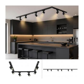 BRILAGI - Sínrendszerű spotlámpa HUSKY 6xGU10/10W/230V 225 cm fekete BG2552 kép