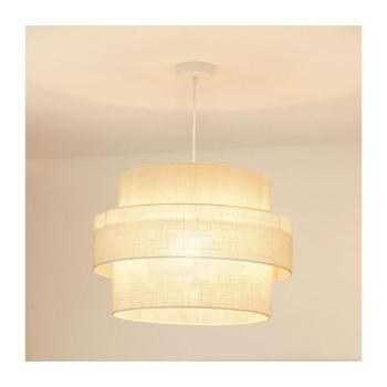 BRILAGI - SPACE YUTE lógó 1xE27/15W/230V, 50 cm, krémfehér/fehér 609258 kép
