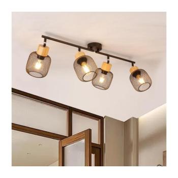 BRILAGI - Spotlámpa BASKLITE 4xE27/15W/230V fa/fekete BRI424 kép