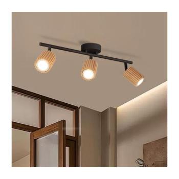 BRILAGI - Spotlámpa MODERN WOOD 3xGU10/8W/230V fa/fekete BRI374 kép
